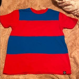 empyre blue and red colorblock t-shirt